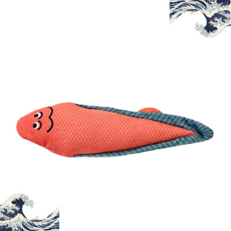 Fish-Shaped Japanese Cartoon Cat Toy