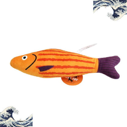 Fish-Shaped Japanese Cartoon Cat Toy