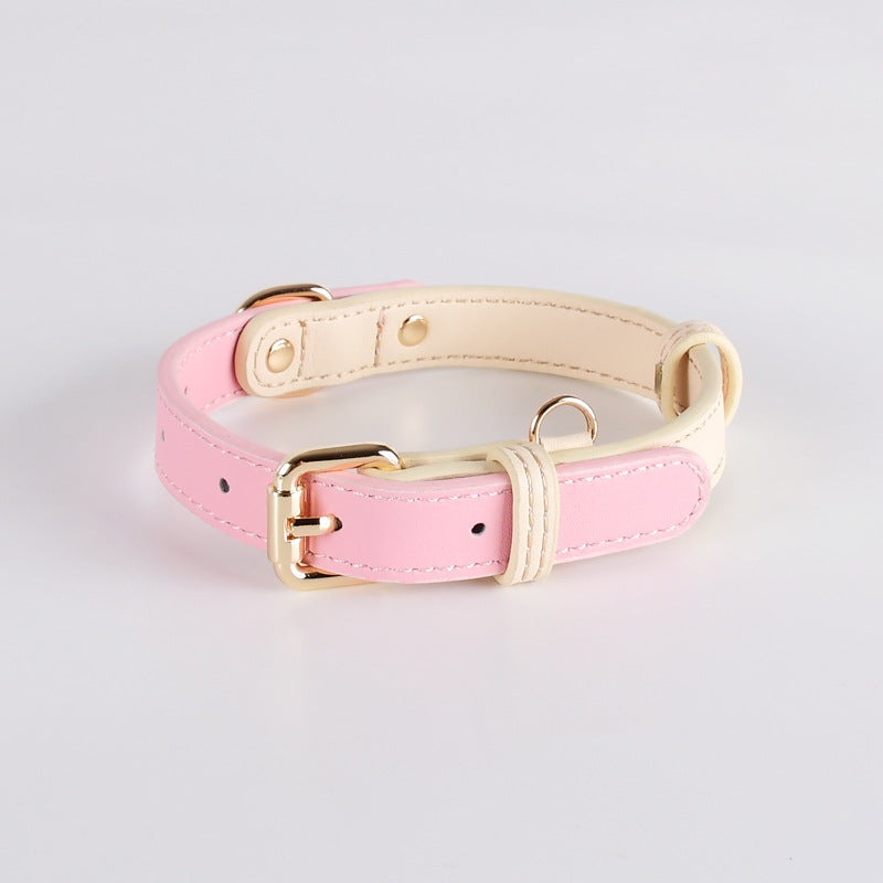 Venus Series Genuine Leather Dog Collar